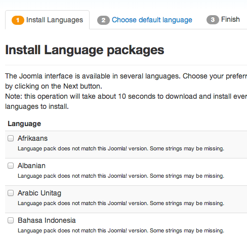 Joomla 3.2 anglais multilangue