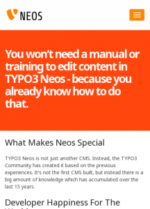 TYPO3 Neos responsive small