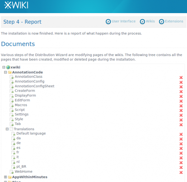 XWiki 5.4 RC1 Report step